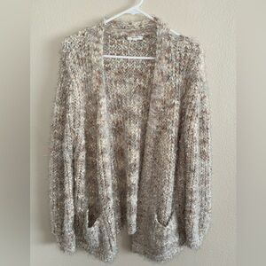 Maurices Women’s Multicolor Cardigan with Silver Tinsel, Front Pockets size‎ XL